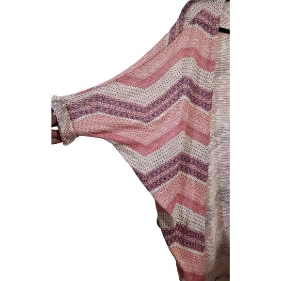 Mudd Women’s Short Sleeve Knit Cocoon Open Cardigan Sz Small Kimono Boho Hippie - Picture 4 of 9